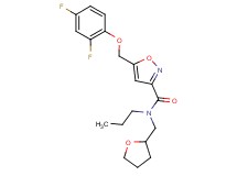 5-[(2,4-difluorophenoxy)methyl]-N-propyl-N-(tetrahydro-2-furanylmethyl)-3-isoxazolecarboxamide
