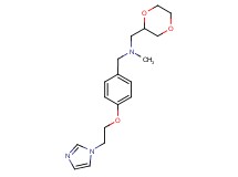 (1,4-dioxan-2-ylmethyl){4-[2-(1H-imidazol-1-yl)ethoxy]benzyl}methylamine