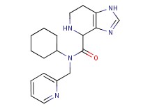 N-cyclohexyl-N-(2-pyridinylmethyl)-4,5,6,7-tetrahydro-1H-imidazo[4,5-c]pyridine-4-carboxamide dihydrochloride