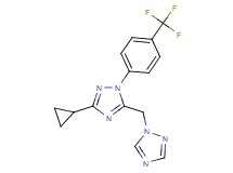 3-cyclopropyl-5-(1H-1,2,4-triazol-1-ylmethyl)-1-[4-(trifluoromethyl)phenyl]-1H-1,2,4-triazole
