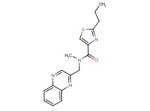 N-methyl-2-propyl-N-(quinoxalin-2-ylmethyl)-1,3-thiazole-4-carboxamide