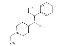 1-ethyl-N-methyl-N-(1-pyridin-3-ylpropyl)piperidin-4-amine