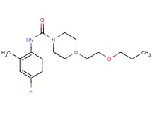 N-(4-fluoro-2-methylphenyl)-4-(2-propoxyethyl)piperazine-1-carboxamide