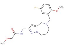 N-{[5-(5-fluoro-2-methoxybenzyl)-5,6,7,8-tetrahydro-4H-pyrazolo[1,5-a][1,4]diazepin-2-yl]methyl}-2-methoxyacetamide