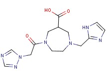 1-(1H-imidazol-2-ylmethyl)-4-(1H-1,2,4-triazol-1-ylacetyl)-1,4-diazepane-6-carboxylic acid