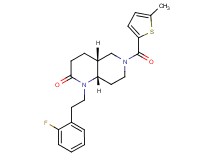 (4aR*,8aS*)-1-[2-(2-fluorophenyl)ethyl]-6-[(5-methyl-2-thienyl)carbonyl]octahydro-1,6-naphthyridin-2(1H)-one
