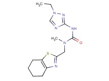 N'-(1-ethyl-1H-1,2,4-triazol-3-yl)-N-methyl-N-(4,5,6,7-tetrahydro-1,3-benzothiazol-2-ylmethyl)urea