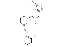 ({1-[2-(2-fluorophenyl)ethyl]-3-piperidinyl}methyl)methyl[(1-methyl-1H-pyrazol-4-yl)methyl]amine