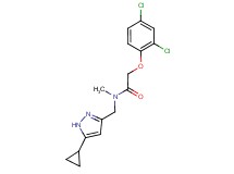 N-[(5-cyclopropyl-1H-pyrazol-3-yl)methyl]-2-(2,4-dichlorophenoxy)-N-methylacetamide