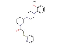 1-(2-methoxyphenyl)-4-{1-[(2-pyridinylthio)acetyl]-3-piperidinyl}piperazine