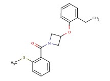 3-(2-ethylphenoxy)-1-[2-(methylthio)benzoyl]azetidine