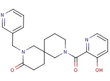8-[(3-hydroxypyridin-2-yl)carbonyl]-2-(pyridin-3-ylmethyl)-2,8-diazaspiro[5.5]undecan-3-one