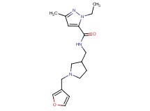 1-ethyl-N-{[1-(3-furylmethyl)pyrrolidin-3-yl]methyl}-3-methyl-1H-pyrazole-5-carboxamide
