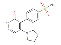 4-[4-(methylsulfonyl)phenyl]-5-pyrrolidin-1-ylpyridazin-3(2H)-one