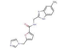5-(1H-imidazol-1-ylmethyl)-N-[(5-methyl-1H-benzimidazol-2-yl)methyl]-2-furamide