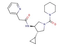 N-[(3R*,4S*)-4-cyclopropyl-1-(piperidin-1-ylcarbonyl)pyrrolidin-3-yl]-2-pyridin-2-ylacetamide