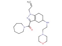 1-allyl-3-(1-azepanylcarbonyl)-N-[2-(4-morpholinyl)ethyl]-4,5,6,7-tetrahydro-1H-indazol-5-amine