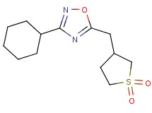 3-cyclohexyl-5-[(1,1-dioxidotetrahydro-3-thienyl)methyl]-1,2,4-oxadiazole