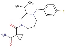 1-{[4-(4-fluorobenzyl)-3-isopropyl-1,4-diazepan-1-yl]carbonyl}cyclopropanecarboxamide