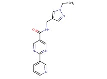 N-[(1-ethyl-1H-pyrazol-4-yl)methyl]-2-pyridin-3-ylpyrimidine-5-carboxamide