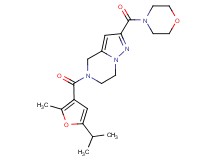 5-(5-isopropyl-2-methyl-3-furoyl)-2-(morpholin-4-ylcarbonyl)-4,5,6,7-tetrahydropyrazolo[1,5-a]pyrazine