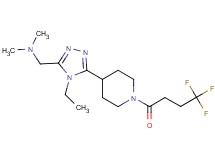 ({4-ethyl-5-[1-(4,4,4-trifluorobutanoyl)piperidin-4-yl]-4H-1,2,4-triazol-3-yl}methyl)dimethylamine