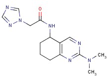 N-[2-(dimethylamino)-5,6,7,8-tetrahydro-5-quinazolinyl]-2-(1H-1,2,4-triazol-1-yl)acetamide
