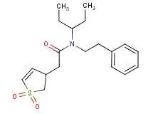 2-(1,1-dioxido-2,3-dihydro-3-thienyl)-N-(1-ethylpropyl)-N-(2-phenylethyl)acetamide
