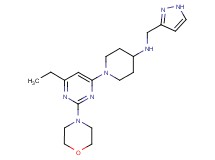 1-(6-ethyl-2-morpholin-4-ylpyrimidin-4-yl)-N-(1H-pyrazol-3-ylmethyl)piperidin-4-amine