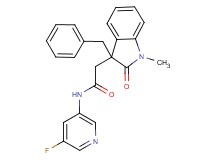 2-(3-benzyl-1-methyl-2-oxo-2,3-dihydro-1H-indol-3-yl)-N-(5-fluoropyridin-3-yl)acetamide