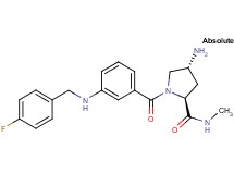 (4R)-4-amino-1-{3-[(4-fluorobenzyl)amino]benzoyl}-N-methyl-L-prolinamide