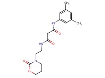 N-(3,5-dimethylphenyl)-N'-[2-(2-oxo-1,3-oxazinan-3-yl)ethyl]malonamide