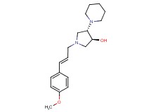 (3S*,4S*)-1-[(2E)-3-(4-methoxyphenyl)prop-2-en-1-yl]-4-piperidin-1-ylpyrrolidin-3-ol