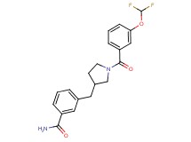 3-({1-[3-(difluoromethoxy)benzoyl]pyrrolidin-3-yl}methyl)benzamide