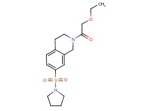 2-(ethoxyacetyl)-7-(pyrrolidin-1-ylsulfonyl)-1,2,3,4-tetrahydroisoquinoline