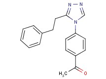 1-{4-[3-(2-phenylethyl)-4H-1,2,4-triazol-4-yl]phenyl}ethanone