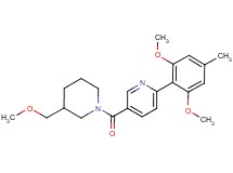 2-(2,6-dimethoxy-4-methylphenyl)-5-{[3-(methoxymethyl)piperidin-1-yl]carbonyl}pyridine