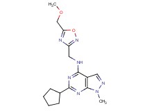 6-cyclopentyl-N-{[5-(methoxymethyl)-1,2,4-oxadiazol-3-yl]methyl}-1-methyl-1H-pyrazolo[3,4-d]pyrimidin-4-amine