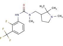 N'-[2-fluoro-3-(trifluoromethyl)phenyl]-N-methyl-N-[(1,2,2-trimethylpyrrolidin-3-yl)methyl]urea