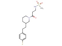 N-(3-{3-[2-(4-fluorophenyl)ethyl]-1-piperidinyl}-3-oxopropyl)methanesulfonamide
