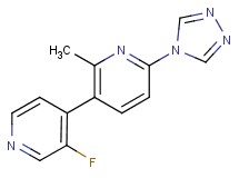 3'-fluoro-2-methyl-6-(4H-1,2,4-triazol-4-yl)-3,4'-bipyridine