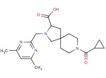 8-(cyclopropylcarbonyl)-2-[(4,6-dimethyl-2-pyrimidinyl)methyl]-2,8-diazaspiro[4.5]decane-3-carboxylic acid