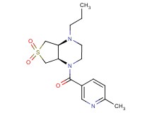(4aS*,7aR*)-1-[(6-methyl-3-pyridinyl)carbonyl]-4-propyloctahydrothieno[3,4-b]pyrazine 6,6-dioxide