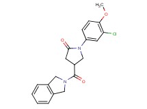 1-(3-chloro-4-methoxyphenyl)-4-(1,3-dihydro-2H-isoindol-2-ylcarbonyl)-2-pyrrolidinone