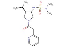 N'-[(3S*,4R*)-4-isopropyl-1-(pyridin-2-ylacetyl)pyrrolidin-3-yl]-N,N-dimethylsulfamide