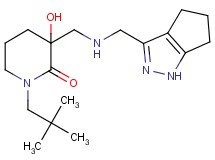1-(2,2-dimethylpropyl)-3-hydroxy-3-{[(1,4,5,6-tetrahydrocyclopenta[c]pyrazol-3-ylmethyl)amino]methyl}-2-piperidinone