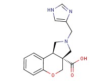 (3aR*,9bR*)-2-(1H-imidazol-4-ylmethyl)-1,2,3,9b-tetrahydrochromeno[3,4-c]pyrrole-3a(4H)-carboxylic acid