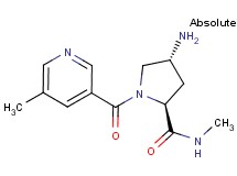 (2S,4R)-4-amino-N-methyl-1-[(5-methylpyridin-3-yl)carbonyl]pyrrolidine-2-carboxamide