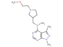 N-{[1-(2-methoxyethyl)-3-pyrrolidinyl]methyl}-N,1,3-trimethyl-1H-pyrazolo[3,4-d]pyrimidin-4-amine