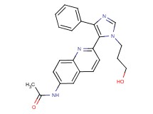 N-{2-[1-(3-hydroxypropyl)-4-phenyl-1H-imidazol-5-yl]quinolin-6-yl}acetamide